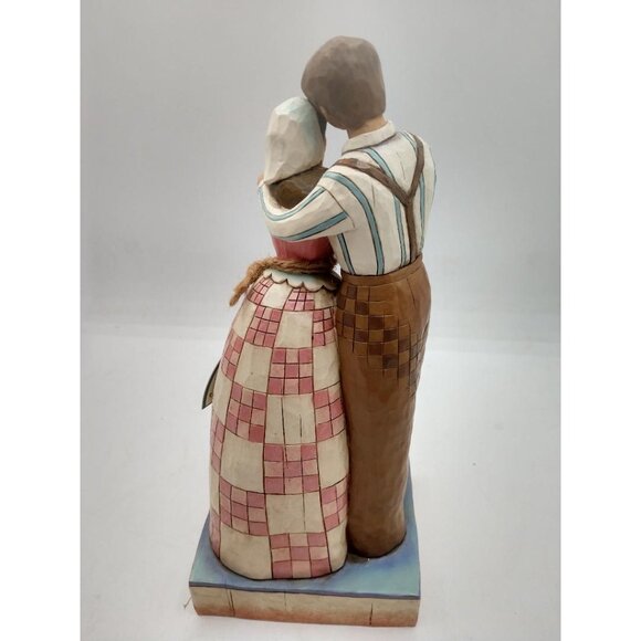 Jim Shore "Together Forever" Hand-Painted Figurine 9-1/2" Tall W/Patchwork Desig - Picture 3 of 6